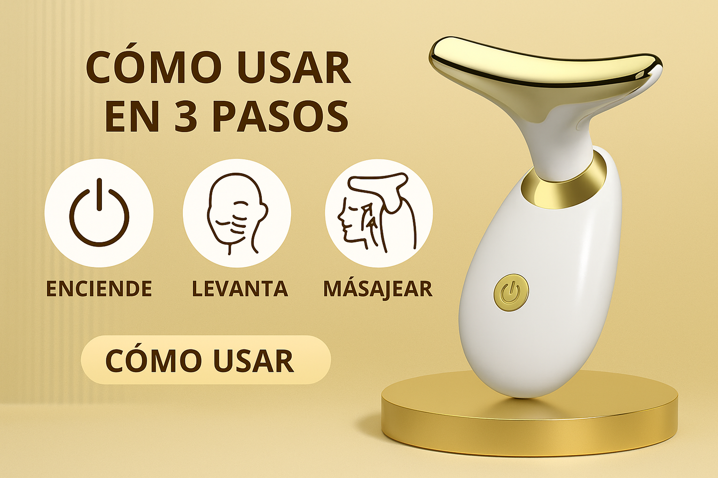 Masajeador rejuvenecedor facial