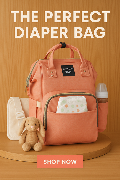 Mochila de bebe, porta pañales Premium